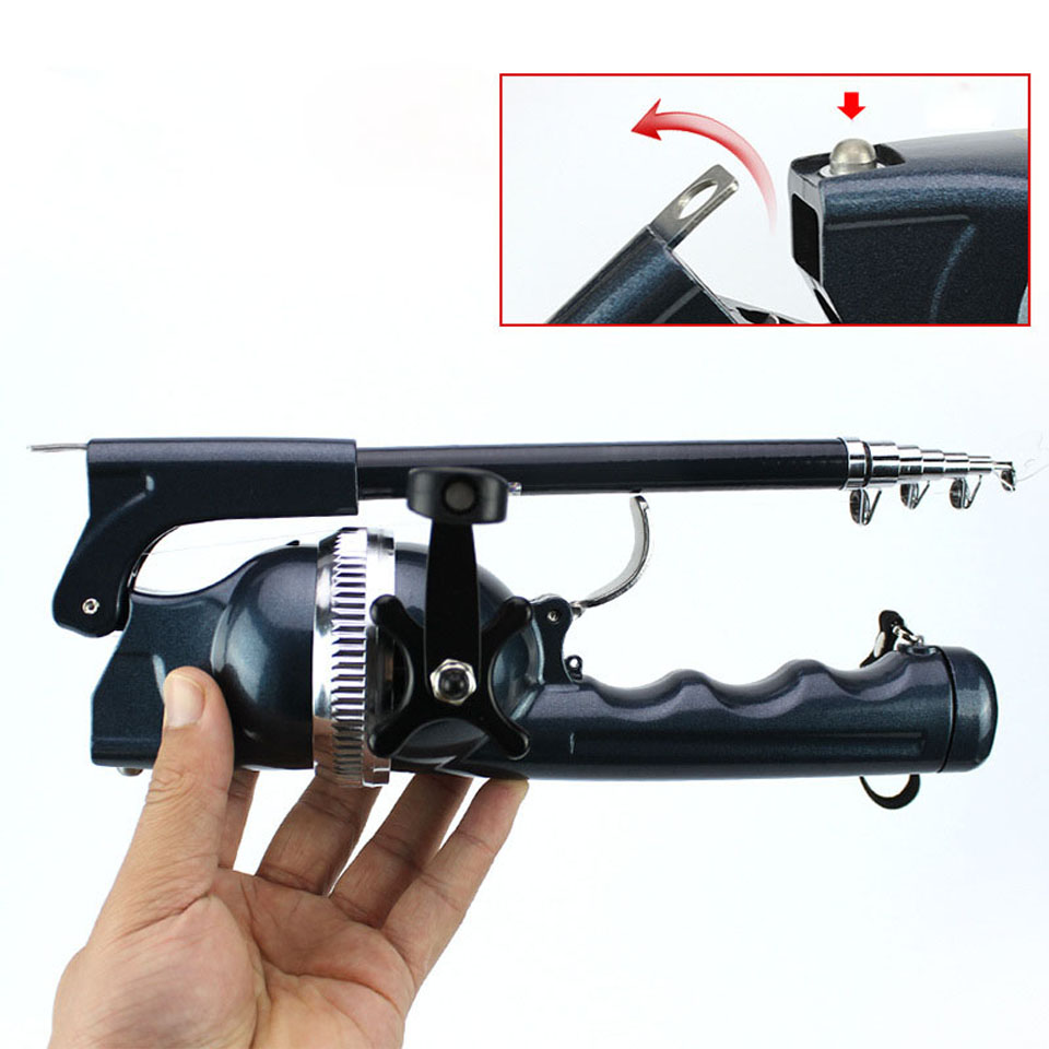 Ice Fishing Reel - 134cm Folding Fishing Lure Rod Portable