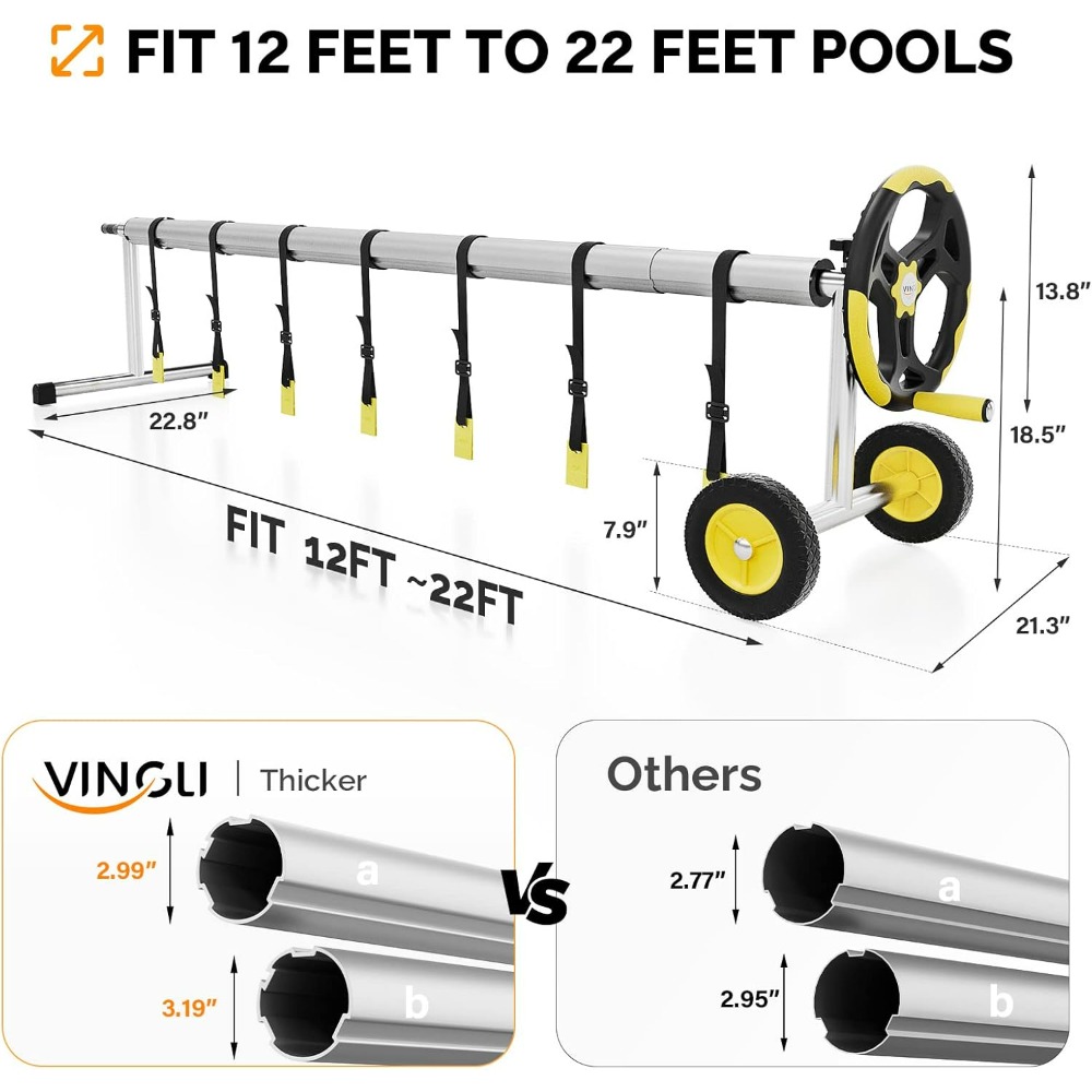 VINGLI 21FT Upgrade Aluminum S - Reel Cover บทวิจารณ์และราคา