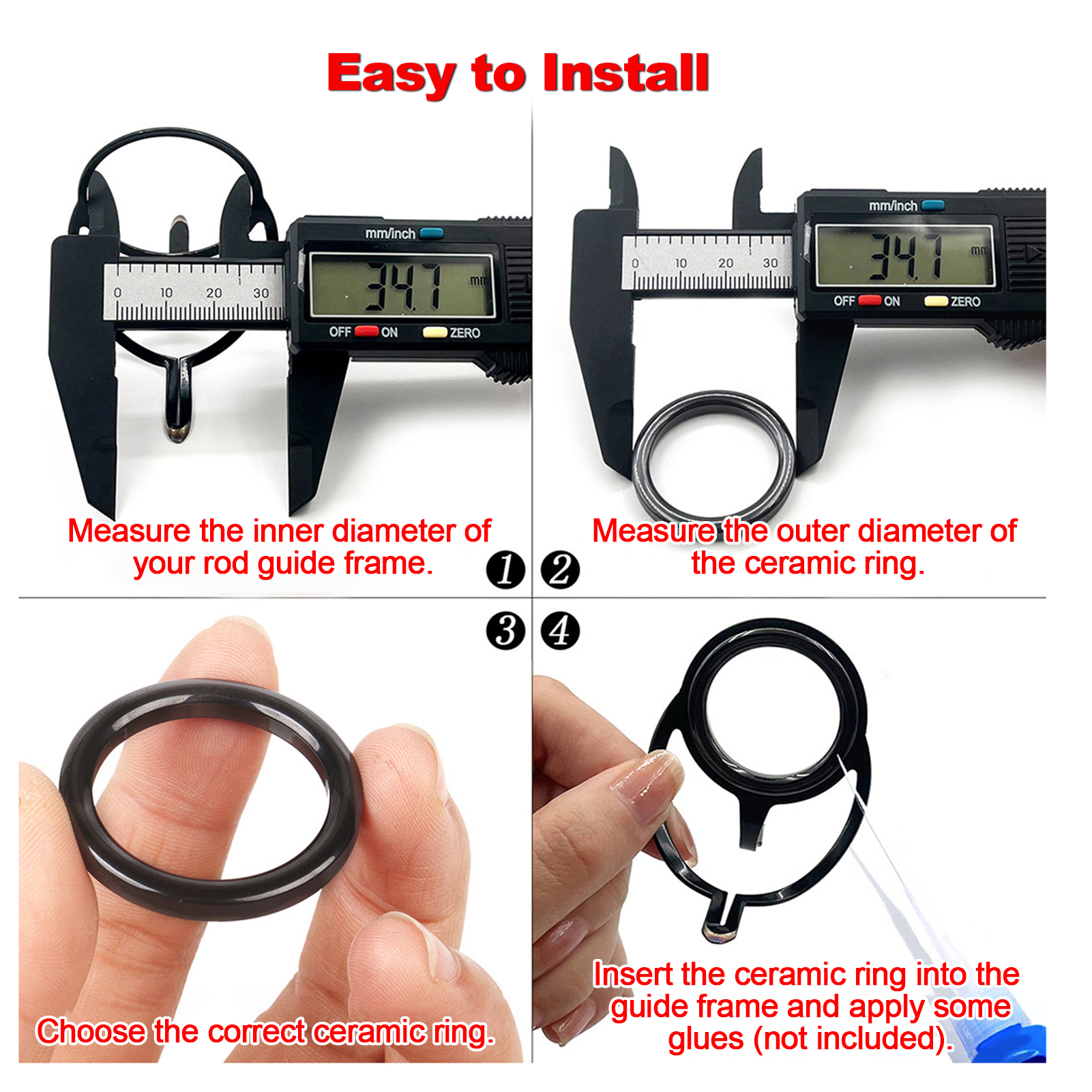 Fishing Rod Guide Repair Kit C - Reel Repair Kit บทวิจารณ์และราคา