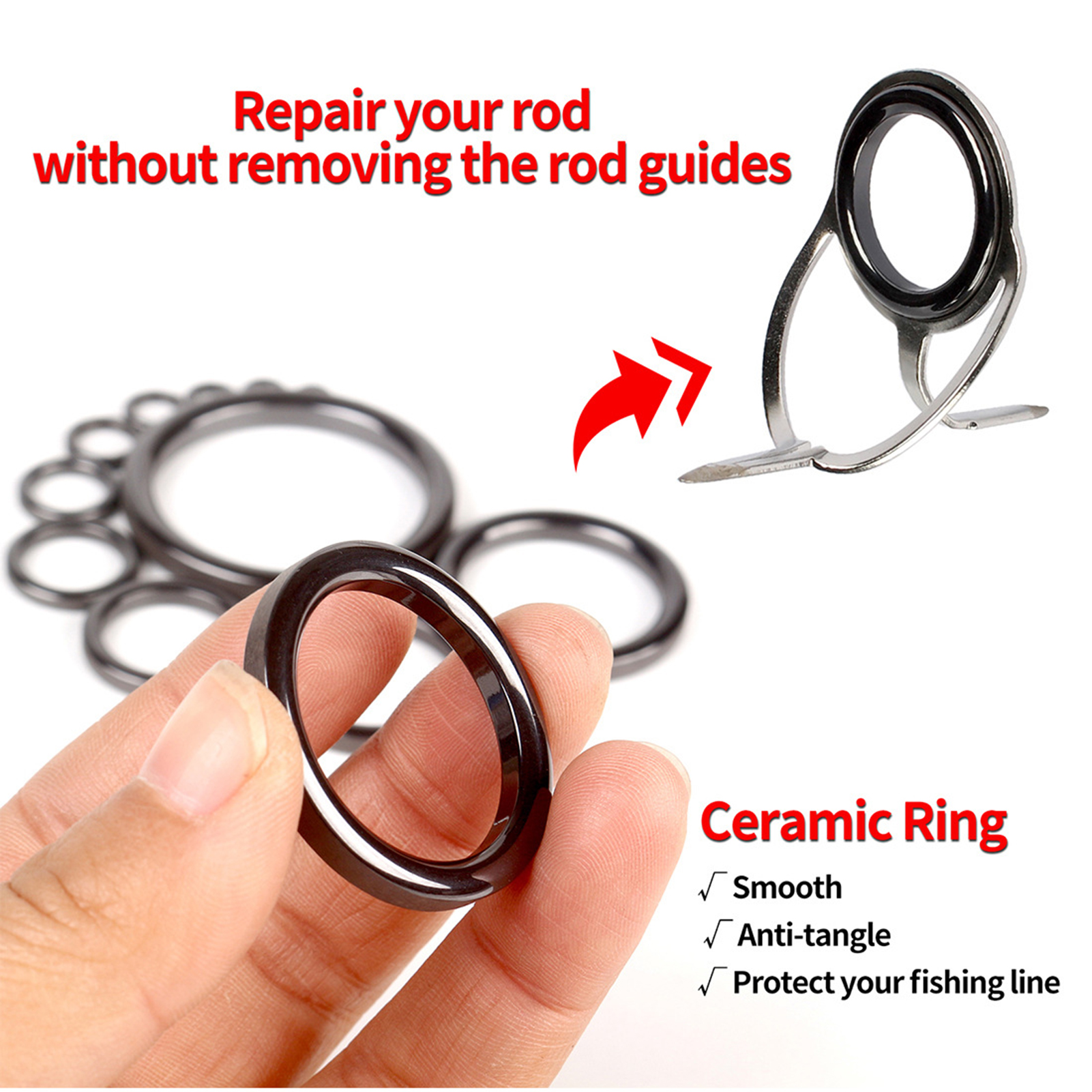 Fishing Rod Guide Repair Kit C - Reel Repair Kit บทวิจารณ์และราคา