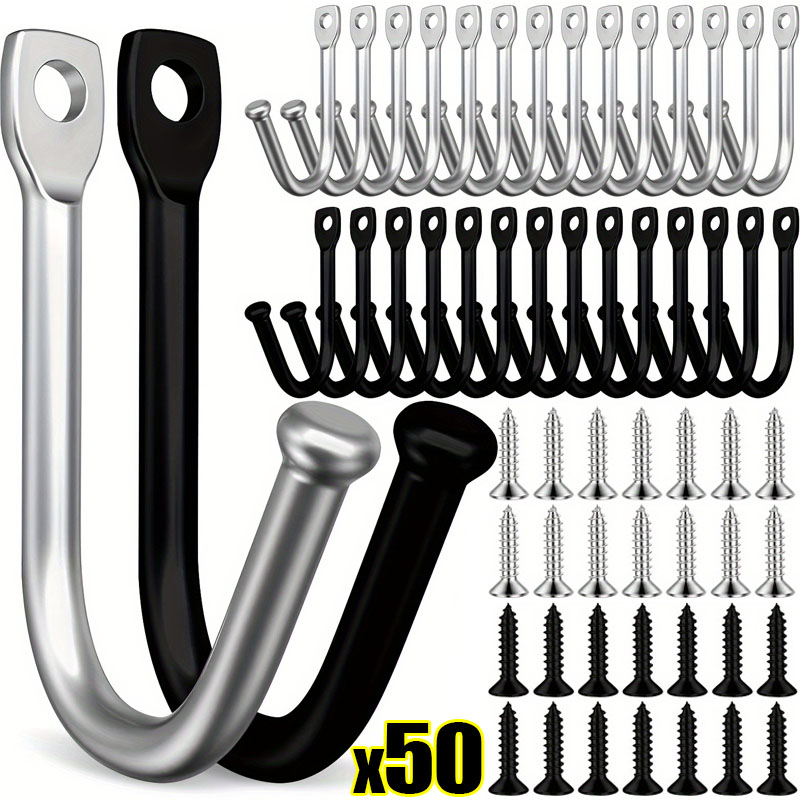 50/5Set J-shaped Metal Wall Ho - Reel Bag บทวิจารณ์และราคา
