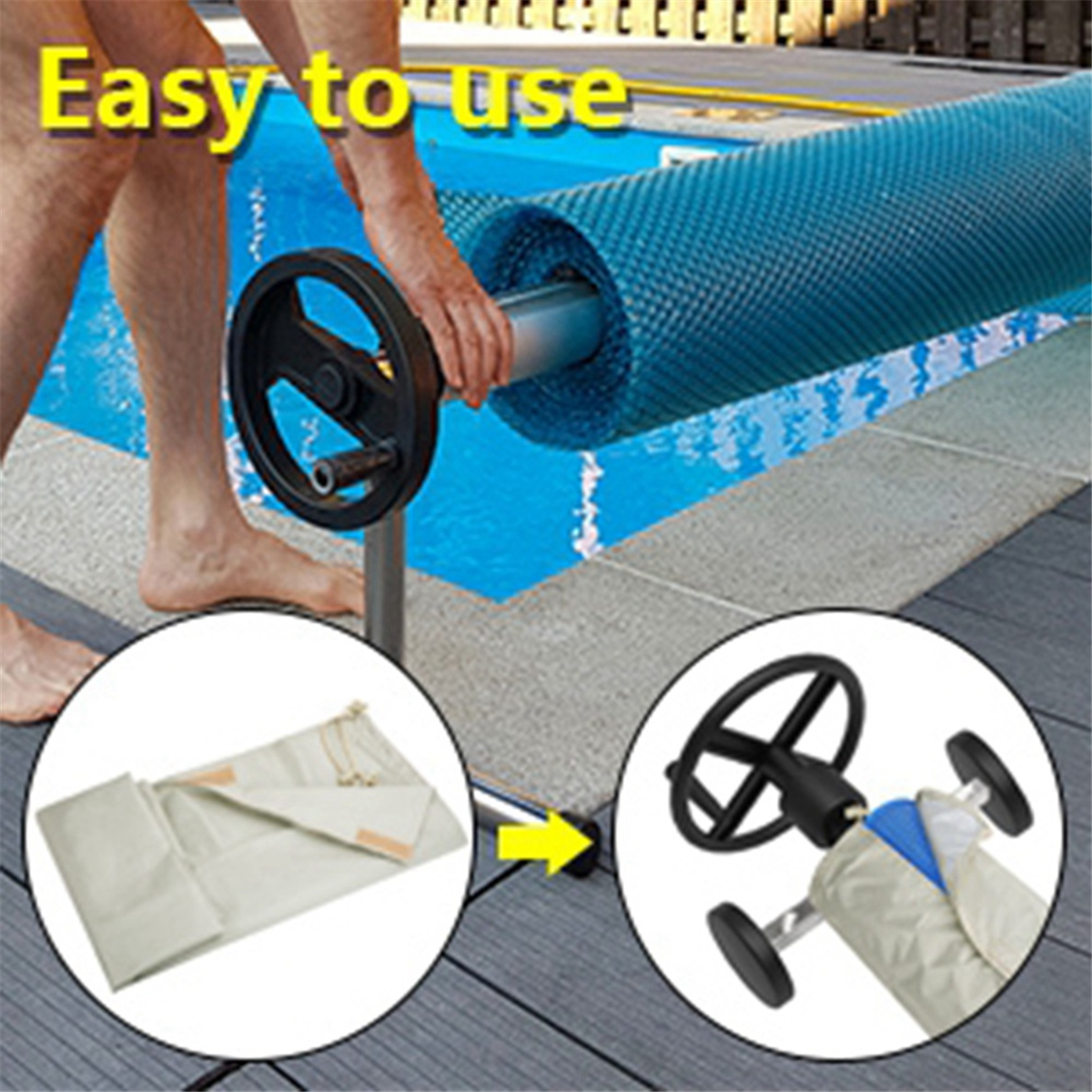 ABQR Swimming Pool Solar Reel  - Reel Cover บทวิจารณ์และราคา