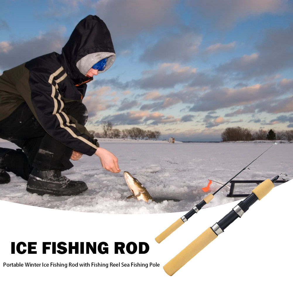 Ice Fishing Rod Portable Spinn - Ice Fishing Reel บทวิจารณ์และราคา