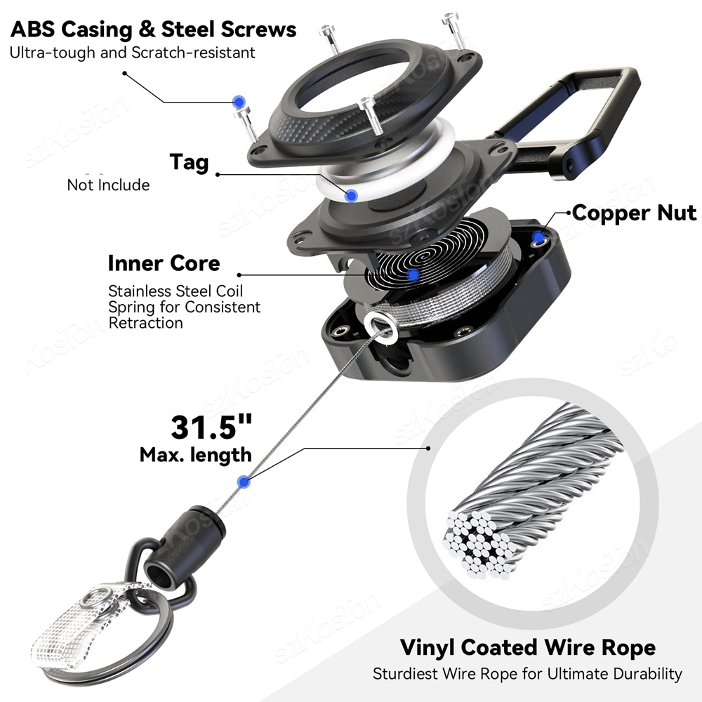 Retractable Keychain for Apple - Reel Cover บทวิจารณ์และราคา