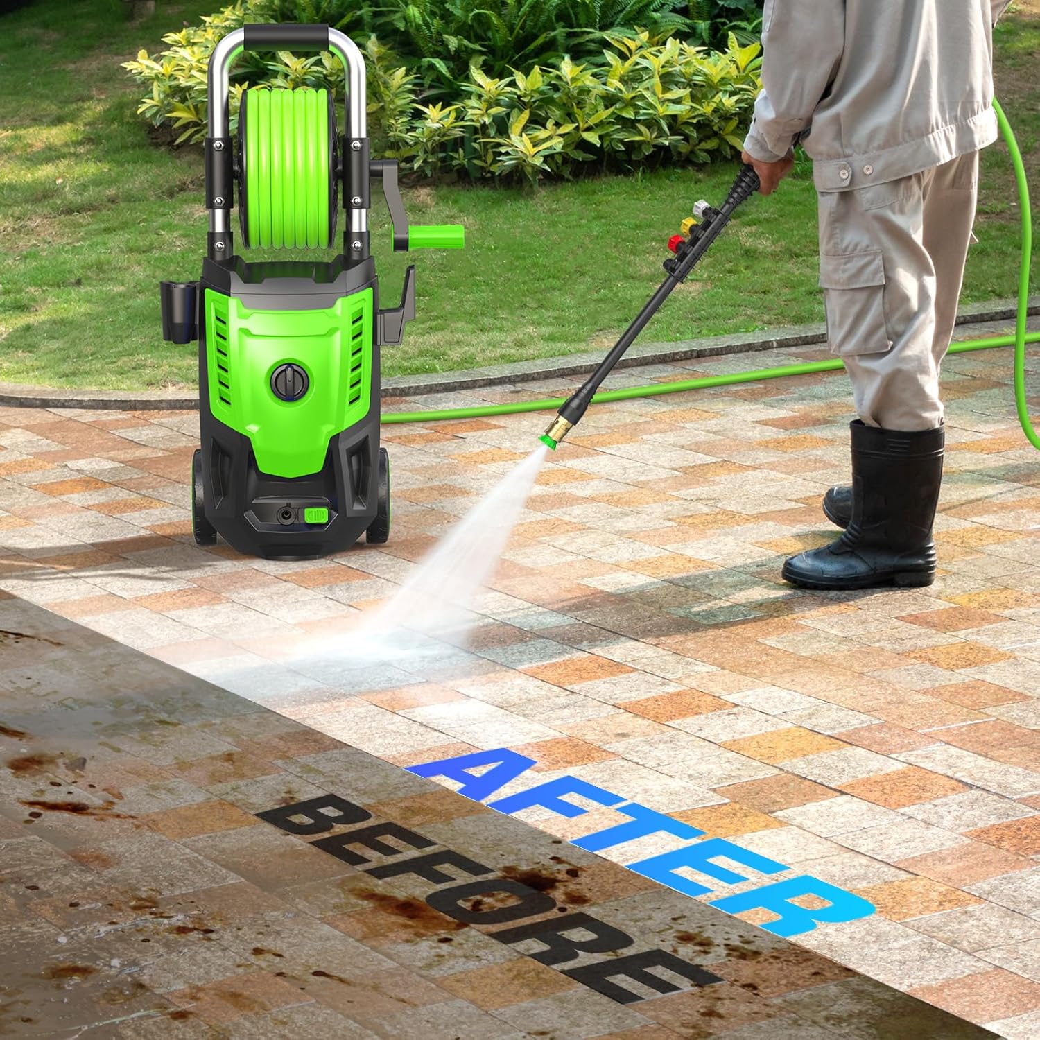 4800PSI Electric Pressure Wash - Electric Reel บทวิจารณ์และราคา