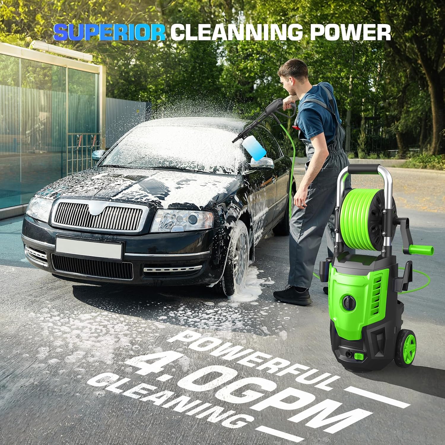 4800PSI Electric Pressure Wash - Electric Reel บทวิจารณ์และราคา