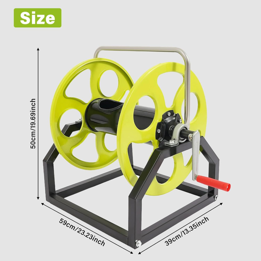 Garden Hose Reel, 360° Wall Mo - Reel Handle บทวิจารณ์และราคา