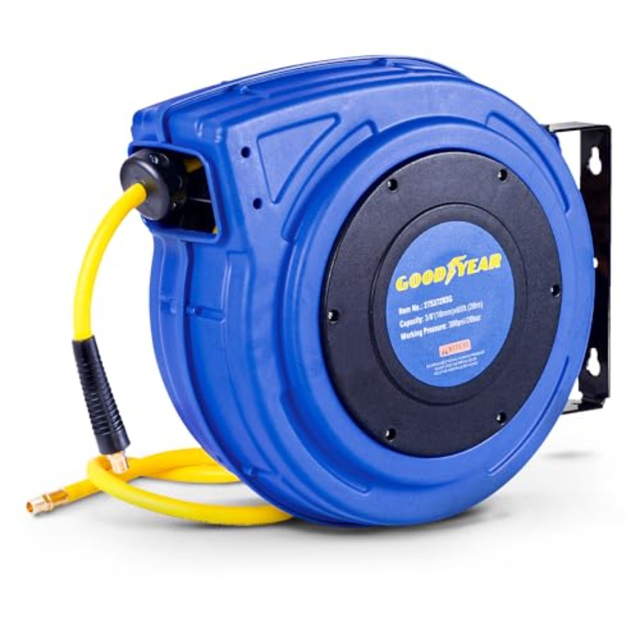 Retractable Air Hose Reel 3/8  - Reel Handle บทวิจารณ์และราคา