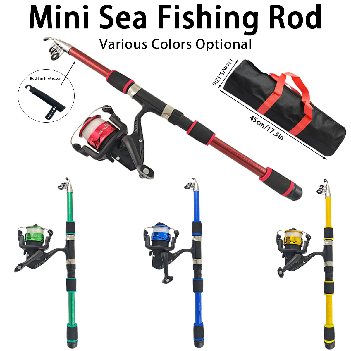 Mini Telescopic Sea Fishing Ro - Reel Bag บทวิจารณ์และราคา