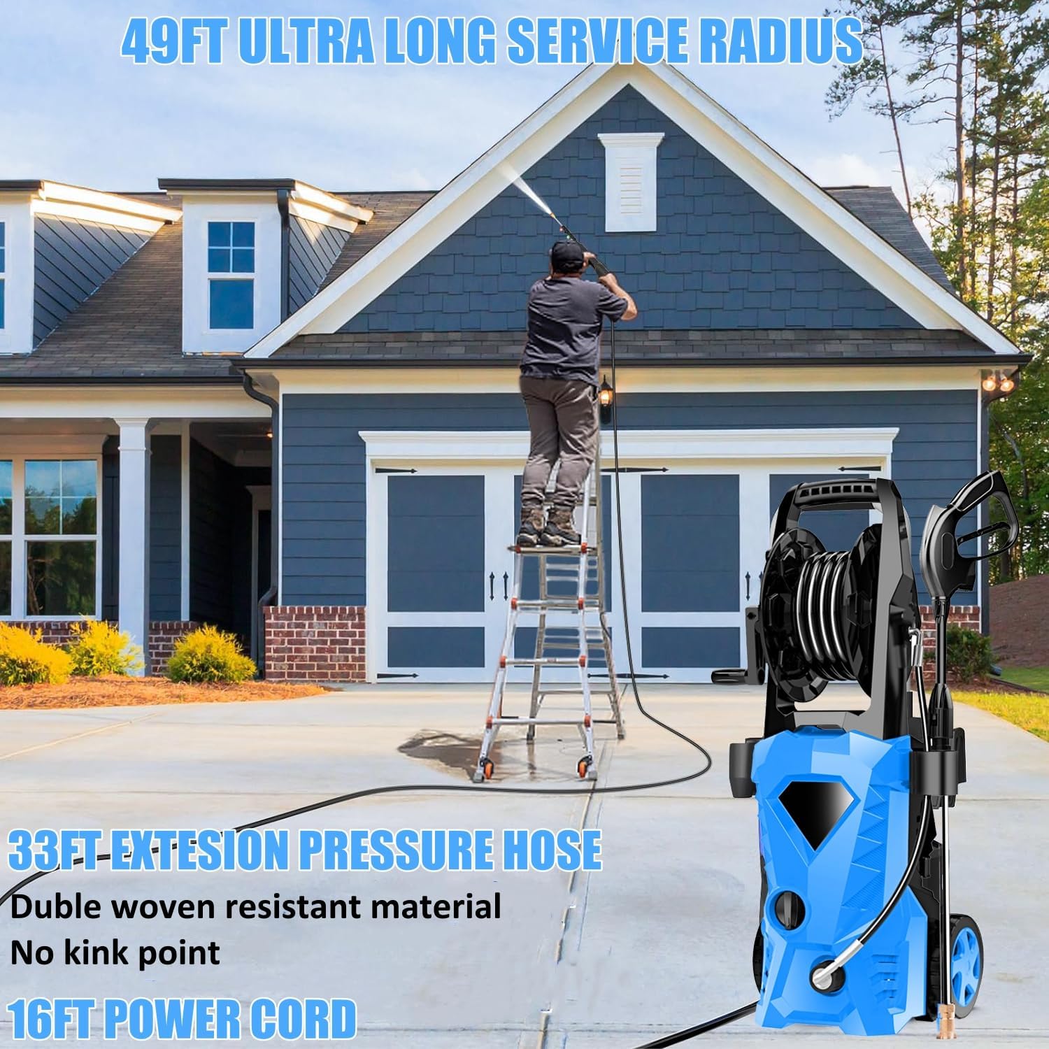 5000PSI Electric Pressure Wash - Electric Reel บทวิจารณ์และราคา
