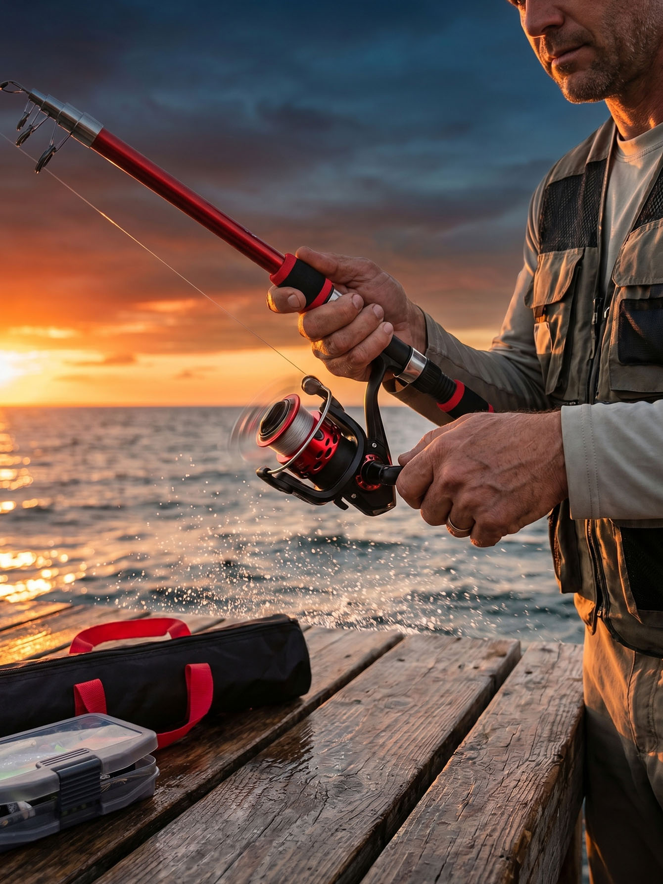 Fishing Rod Reel Combos Collap - Spincast Reel บทวิจารณ์และราคา