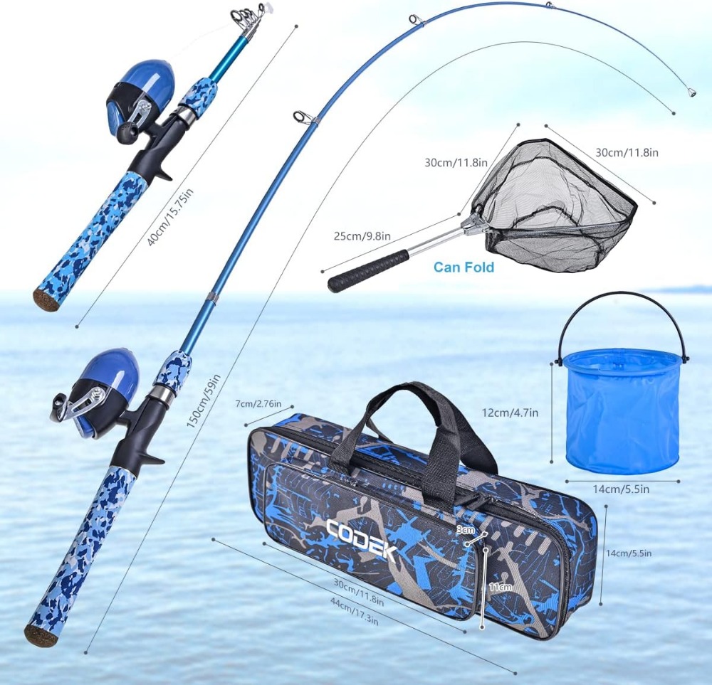 Kids Fishing Pole Set with Ful - Spincast Reel บทวิจารณ์และราคา