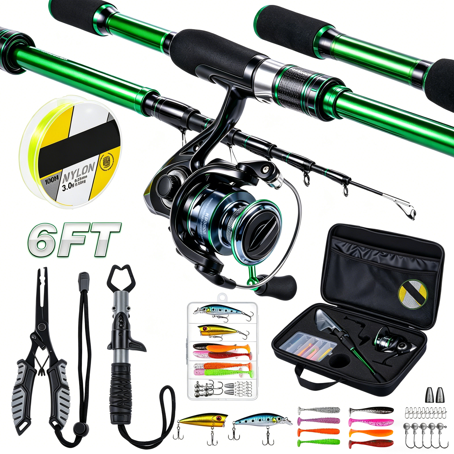 Graphite Telescopic Fishing Ro - Reel Bag บทวิจารณ์และราคา