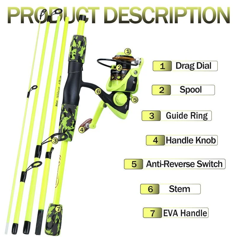 Sougayilang Portable 5 Section - Spincast Reel บทวิจารณ์และราคา