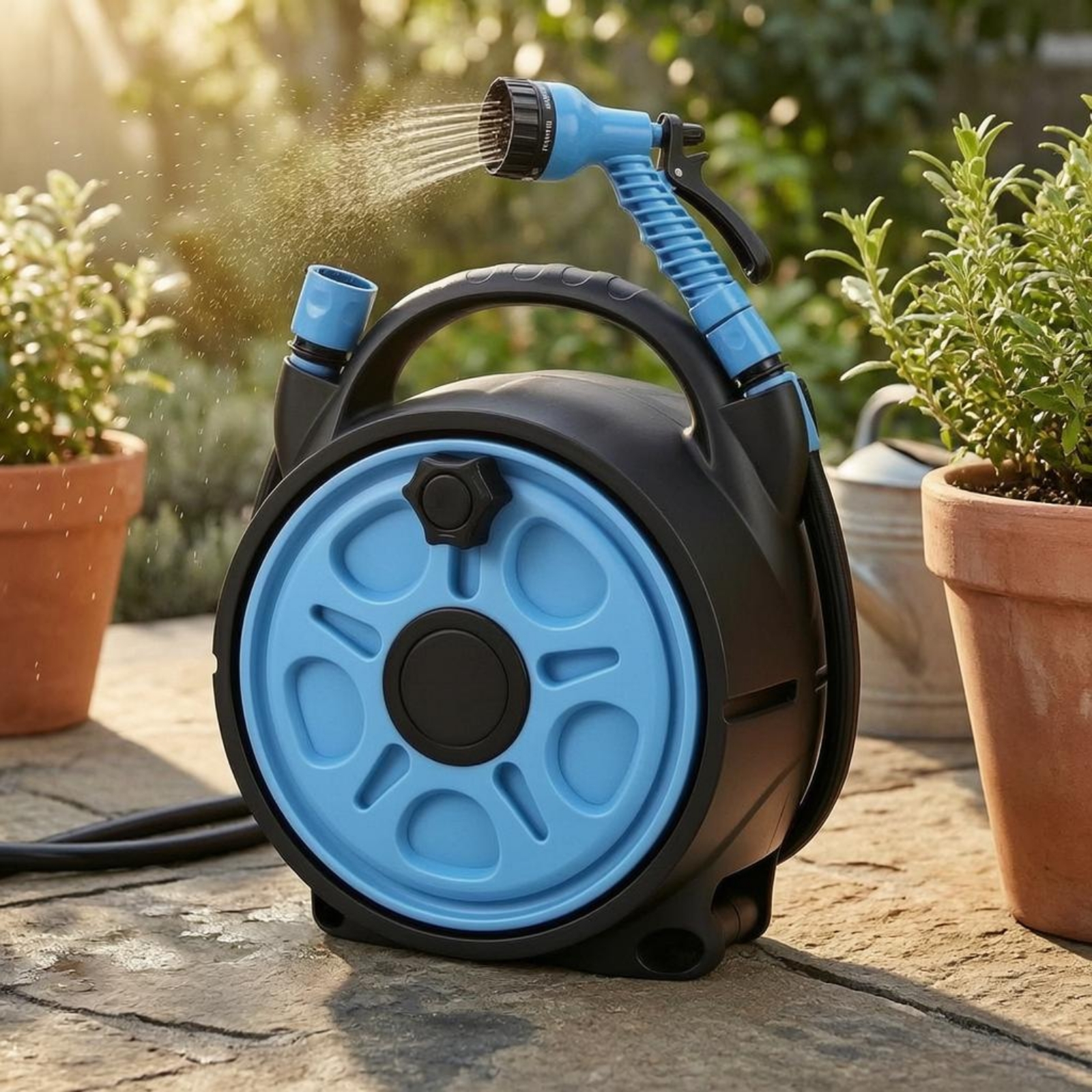 Hose Reel Sprayer Portable Car - Reel Handle บทวิจารณ์และราคา