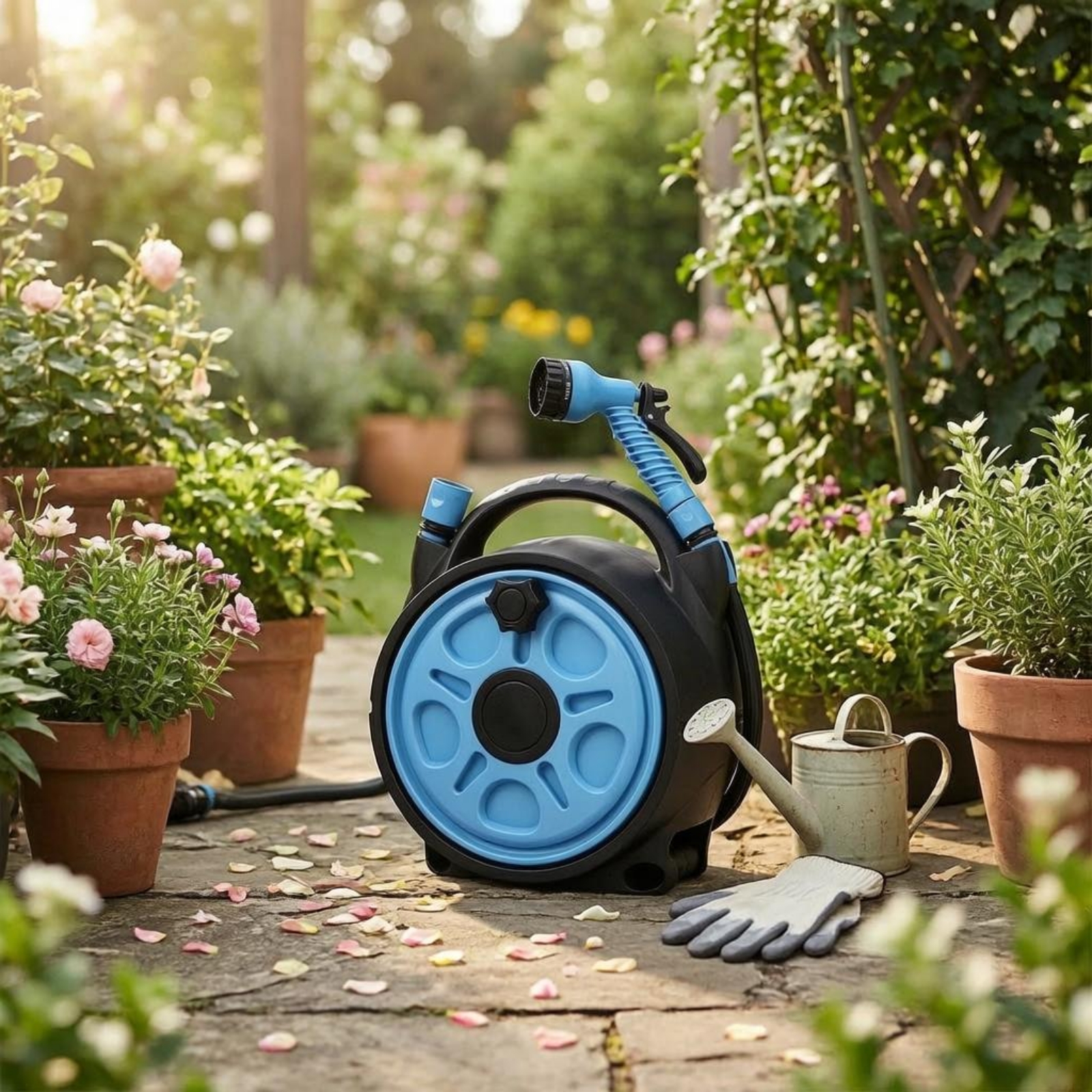 Hose Reel Sprayer Portable Car - Reel Handle บทวิจารณ์และราคา